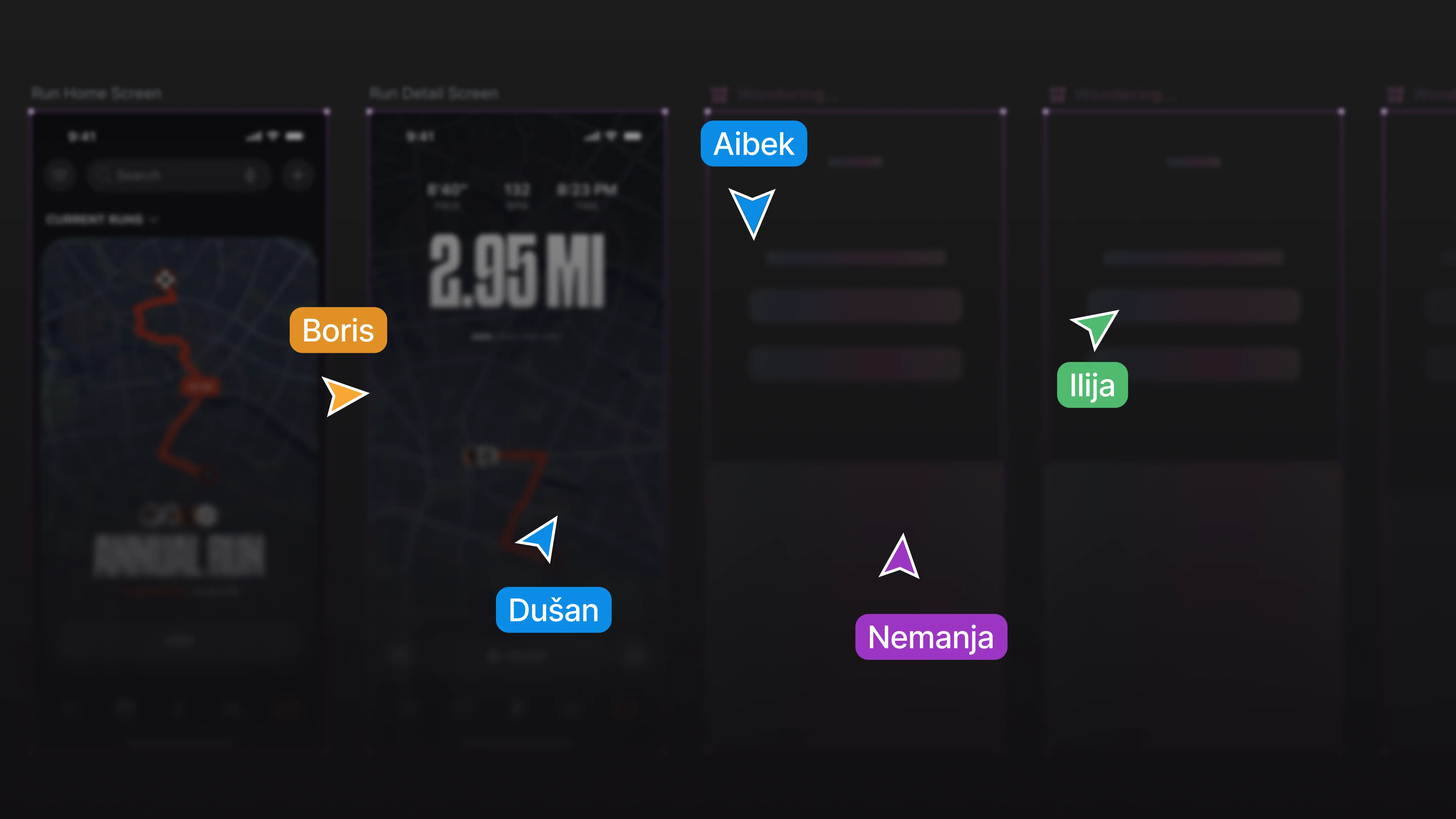 Live collaborator cursors and presence on a shared Wonder canvas