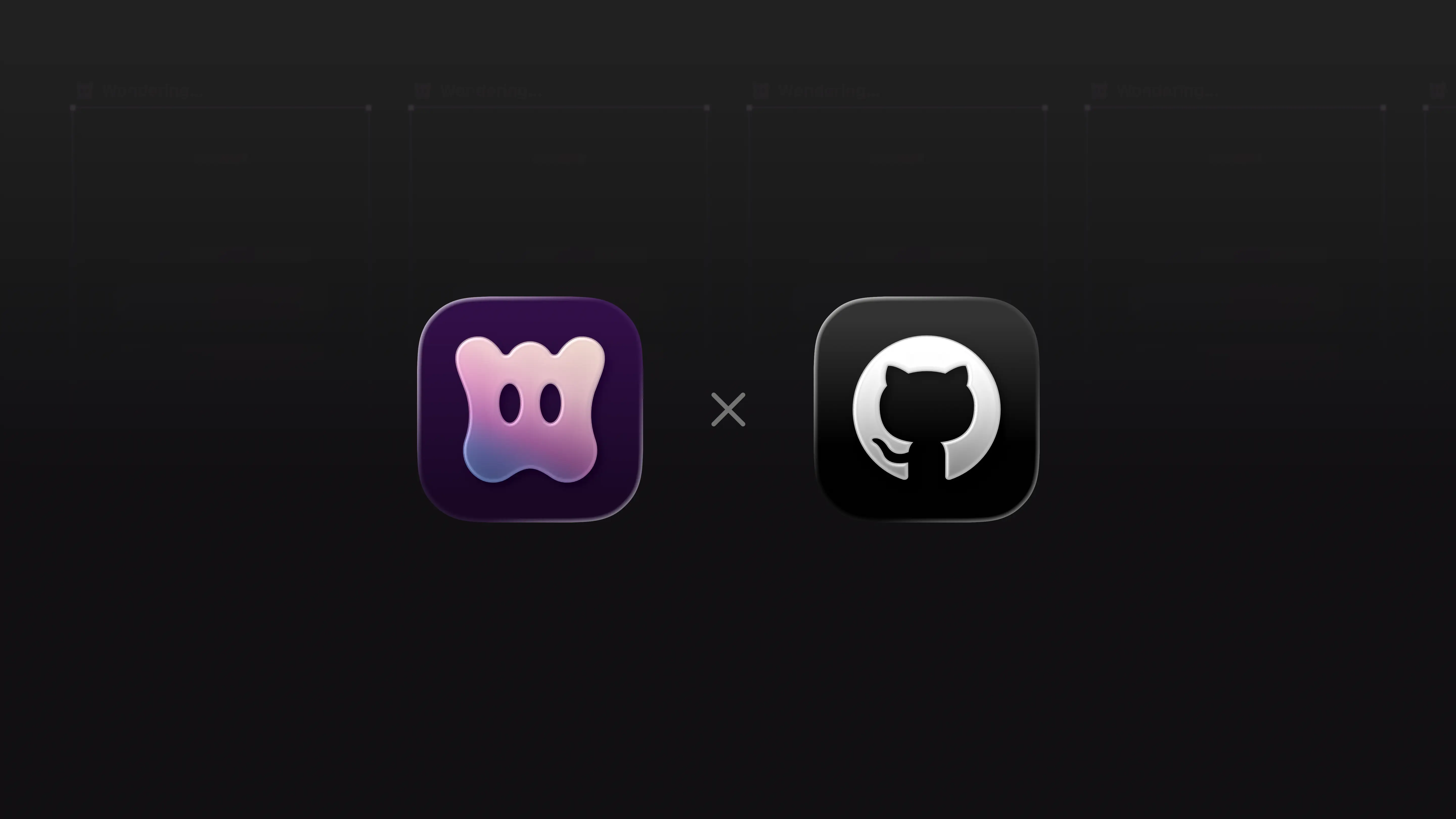 Wonder and GitHub app icons side by side
